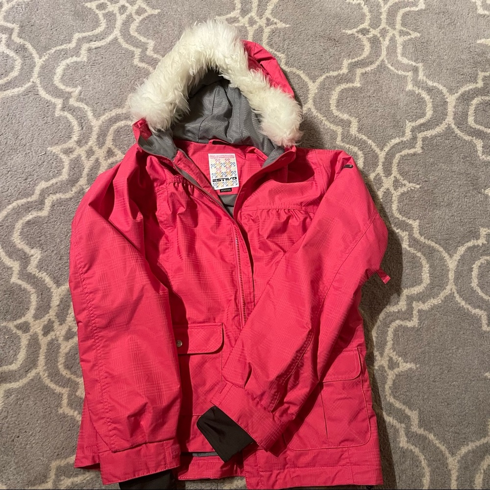 Pink snow jacket
